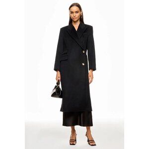 Sophisticated Women's Black Trench Coat